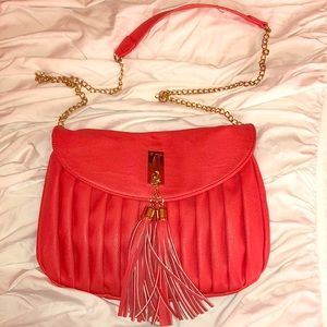 Coral side purse
